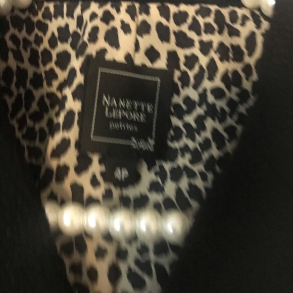 Nanette Lepore Lace Trim Blazer W Unique Buttons - Picture 5 of 9